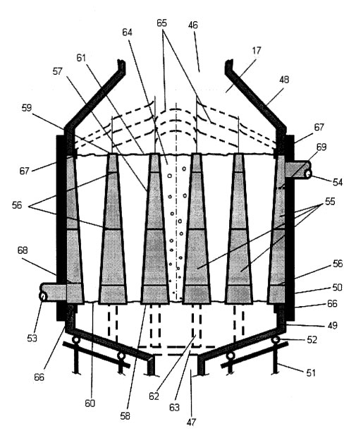 Almacenamiento energia termica mediante condensador generador de vapor
