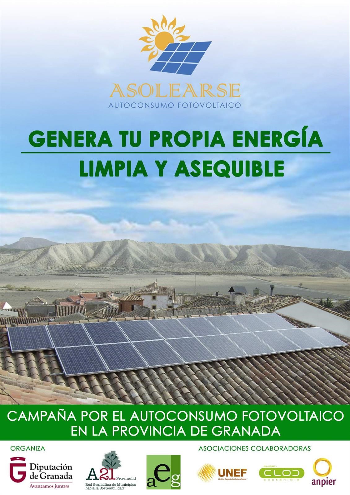 Granada informa de los beneficios de instalar placas solares en los domicilios