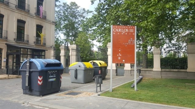 La Universidad Carlos III instala contenedores de recogida de envases ligeros en la UC3M