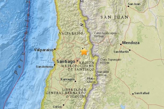 Chile: Un sismo de 4.9 grados sacudió a Santiago y Valparaíso