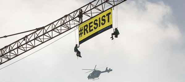 Greenpeace hace un llamamiento a “resistir” ante la visita de Donald Trump a Bruselas