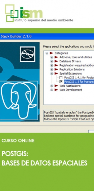 Curso online de ISM sobre POSTGIS: Bases de datos espaciales