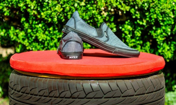 Argentina. Fabrican zapatillas con cubiertas recicladas en Mendoza