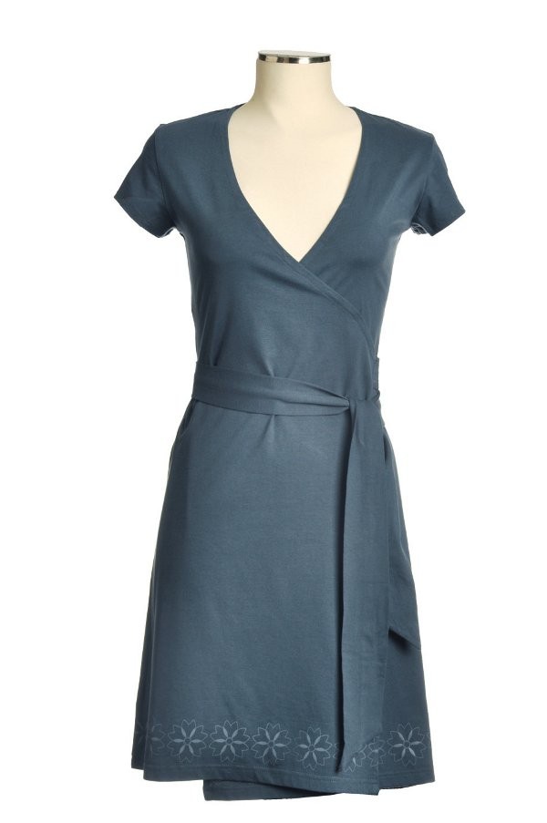 Vestido azul algodón orgánico Gaby IDEO