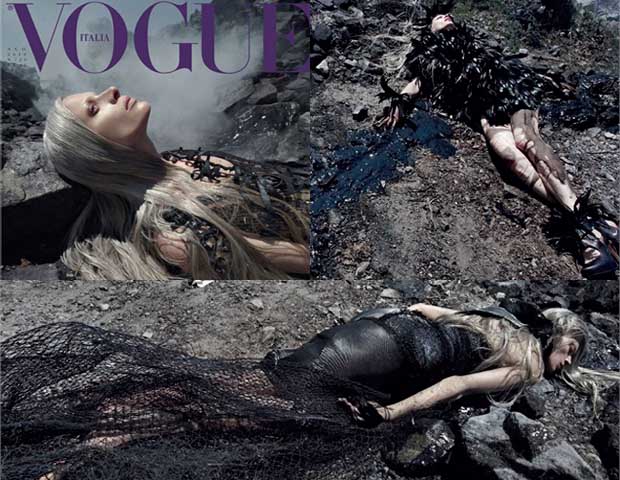 Polémica por la visión glamourosa de Vogue sobre el vertido de BP