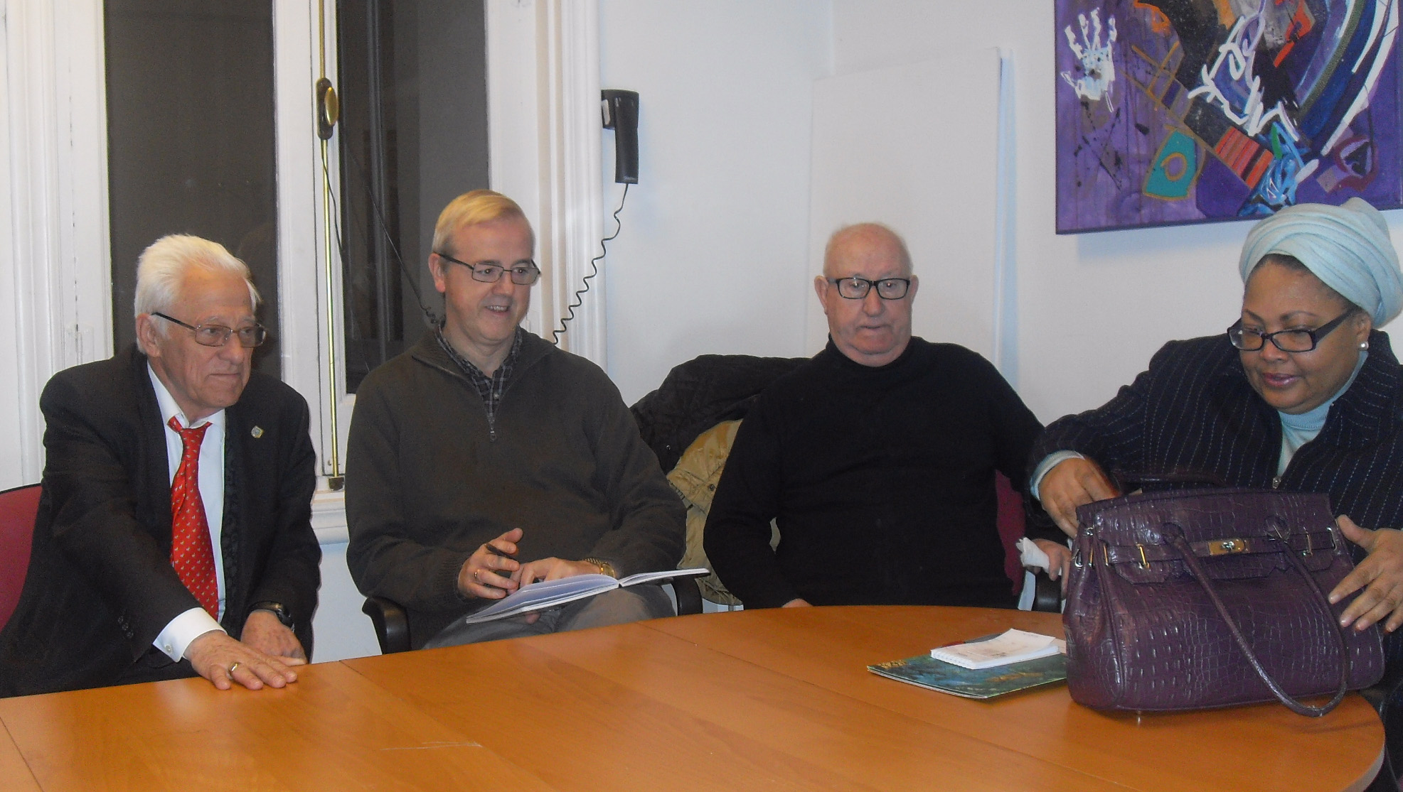 OMDIMAR se reúne con la embajadora de Haití en Madrid y el padre Ángel de MensajeroS de la Paz