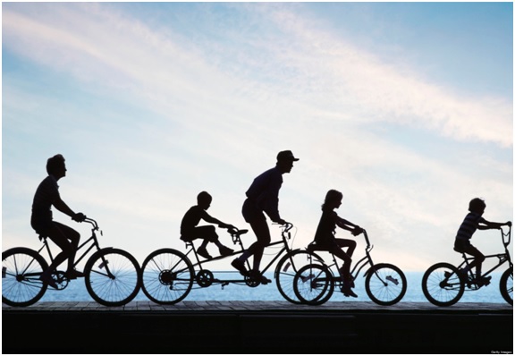 montar en bicicleta vida saludable
