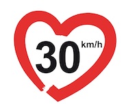 30 km/h en ciudad