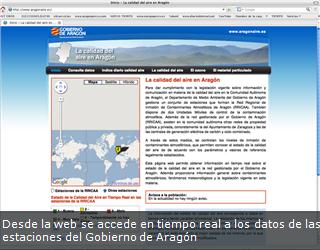 Aragón se queda sin información sobre la calidad del aire