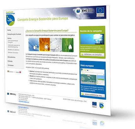 Nueva web de la campaña Energía Sostenible para Europa