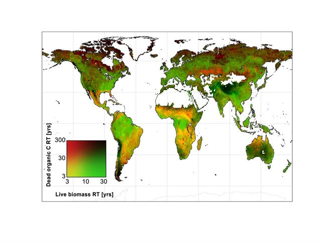Con datos de satélites de la NASA confeccionan un mapa mundial muestra la capacidad del suelo para almacenar carbono