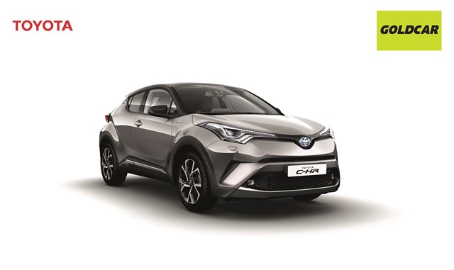 Toyota cede un C-HR a Goldcar para impulsar la tecnología híbrida