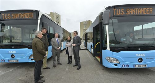 Santander incorpora a su flota de autobuses un innovador modelo capaz de reduccir emisiones