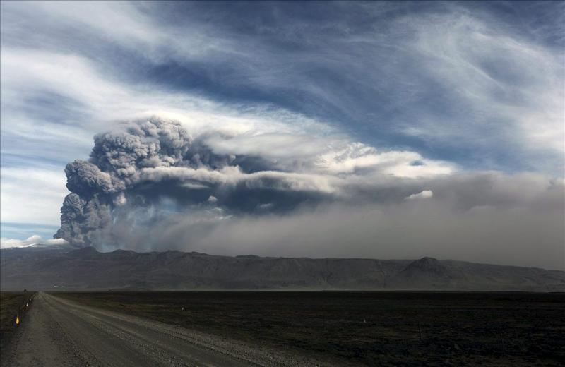 Las cenizas del volcán islandés podrían alcanzar el norte de España el jueves