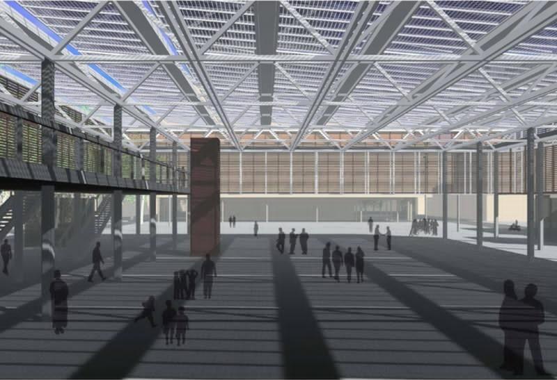 Cubierta fotovoltaica en la Plaza Catalunya de Figueres