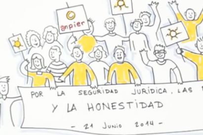 Manifestación a favor de las renovables
