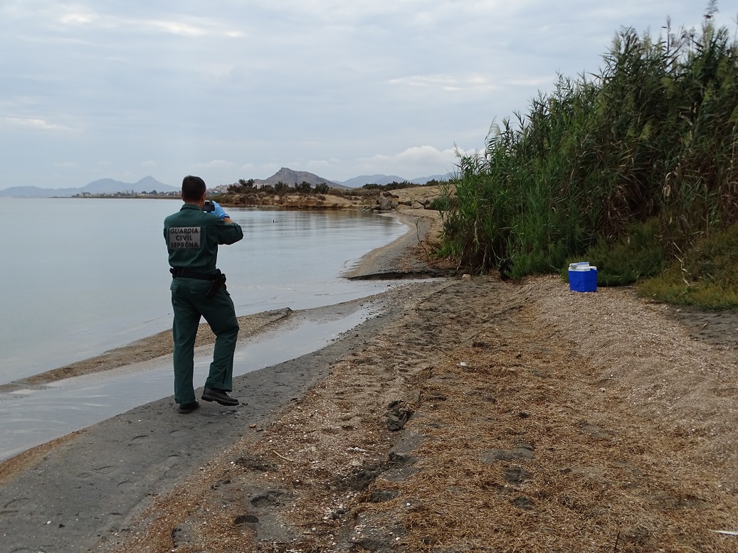 La Guardia Civil investiga los vertidos al Mar Menor denunciados por ANSE