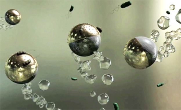 Microrobots para eliminar las bacterias del agua