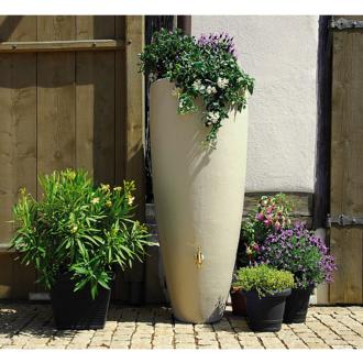 Depósito macetero recogida agua de lluvia
