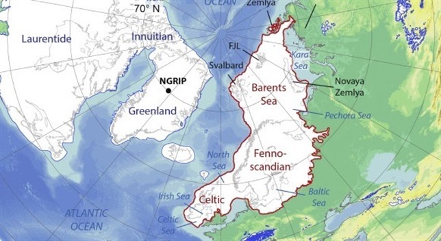 La capa de hielo euroasiática dobló en volumen al Mar Mediterráneo