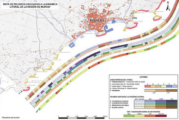 Un 1% del litoral murciano presenta alta peligrosidad geológica
