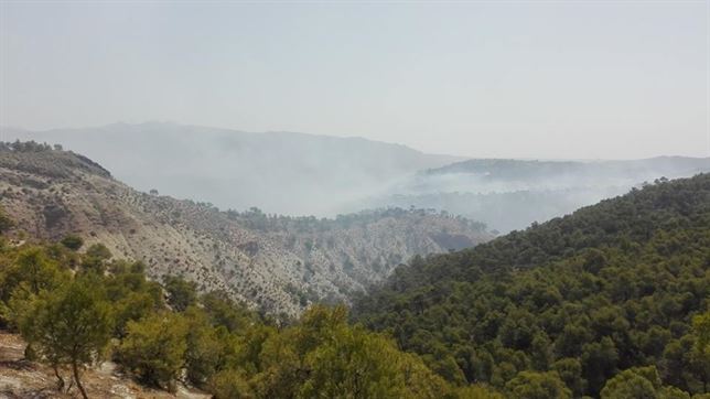 Controlado el incendio de Quesada en el Parque Natural de Cazorla