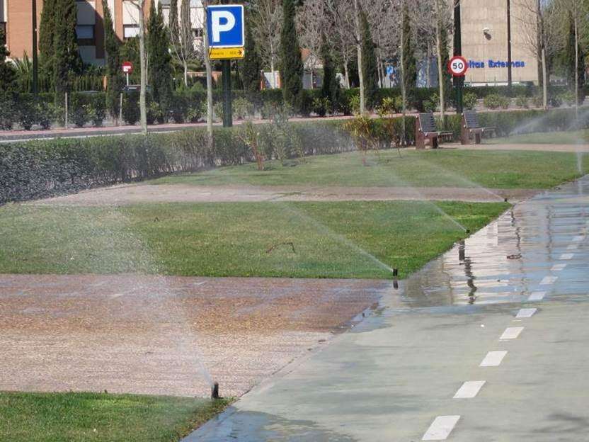 Logroño ahorrará un 25% del consumo diario de agua con el riego inteligente