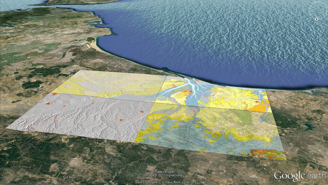 Tour geológico en 3D por la cuenca del Guadalquivir con Google Earth