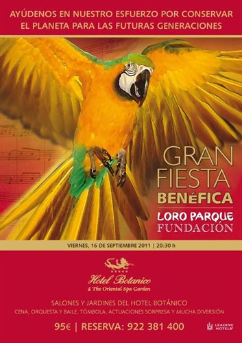 Loro Parque Fundación presenta su III Gran Fiesta Benéfica para promover la conservación de la naturaleza