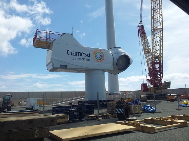Gamesa encarga a ges la instalación de su primera turbina offshore