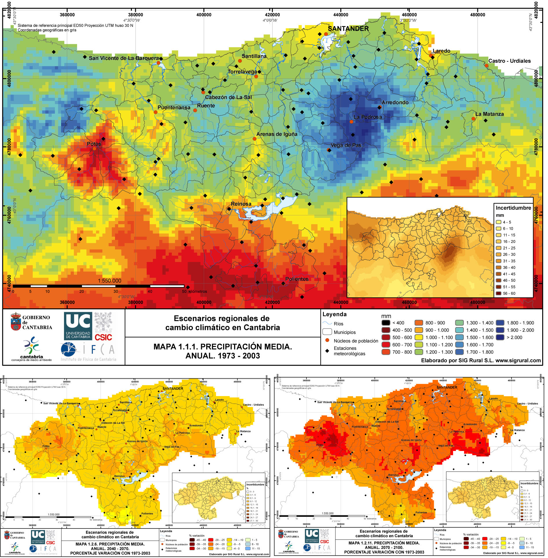 La UC presenta el jueves los resultados de un proyecto  sobre los escenarios del cambio climático en Cantabria