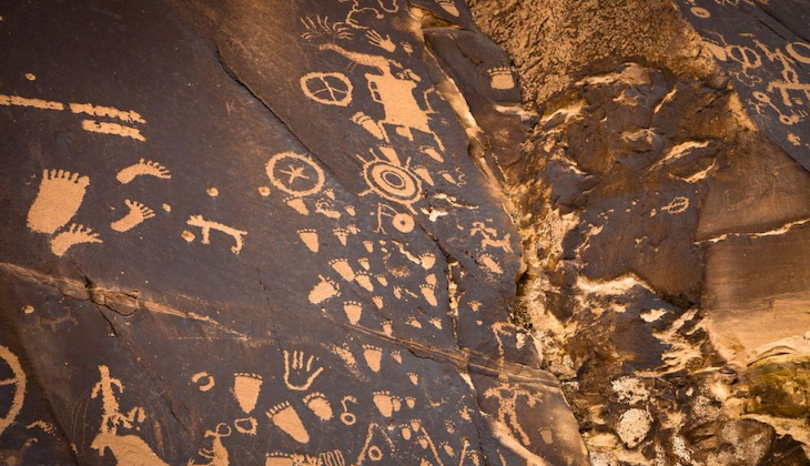 La colonización biológica de las rocas y la conservación de los petroglifos