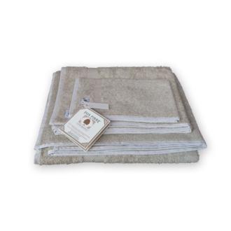 3 toallas algodón orgánico verdes