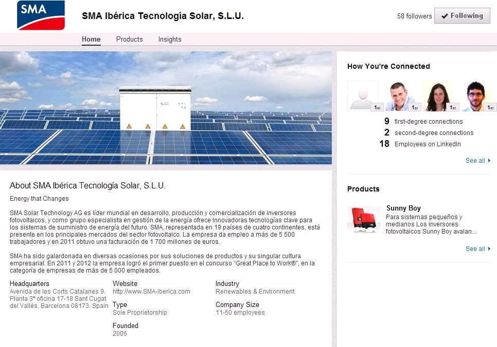 SMA Ibérica establece un nuevo canal de comunicación a través de LinkedIn