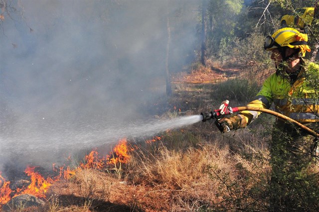 El dispositivo Thader se mantendrá hasta septiembre para prevenir incendios en el cauce del río Segura