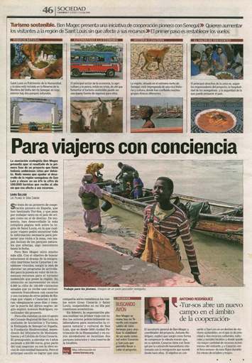 Brillante presentación del Proyecto de Turismo Sostenible en Senegal