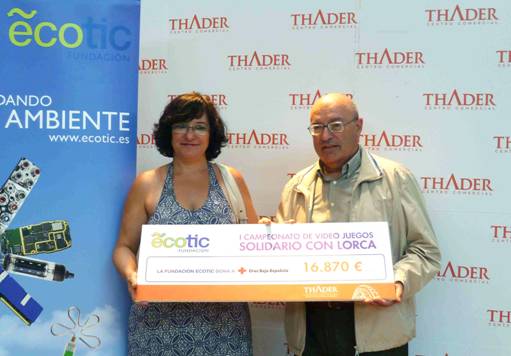 Lorca recibe 16.870 euros solidarios de Fundación ECOTIC