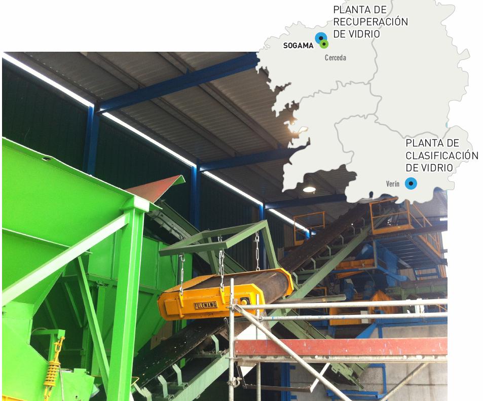 La planta de recuperación de vidrio de Areosa incrementará