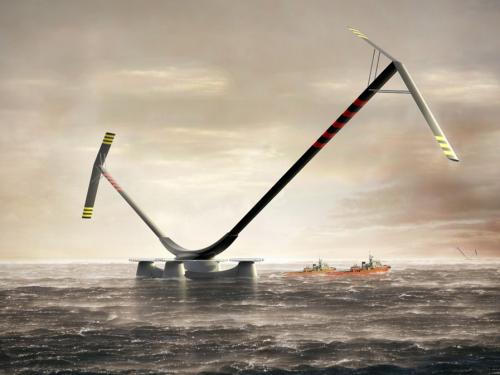 Aerogeneradores marinos con eje vertical