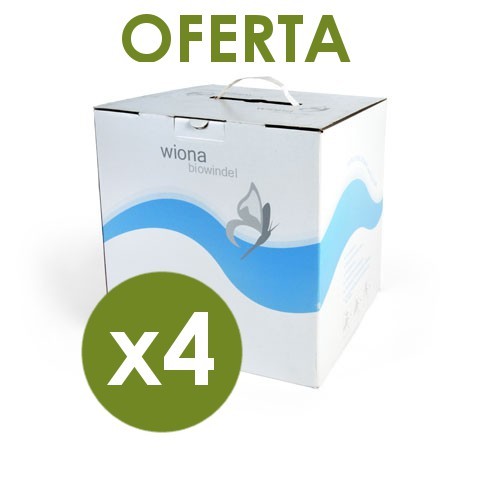 Oferta Pañales ecológicos desechables biodegradables Midi de 4 a 9 kg WIONA 48 un.