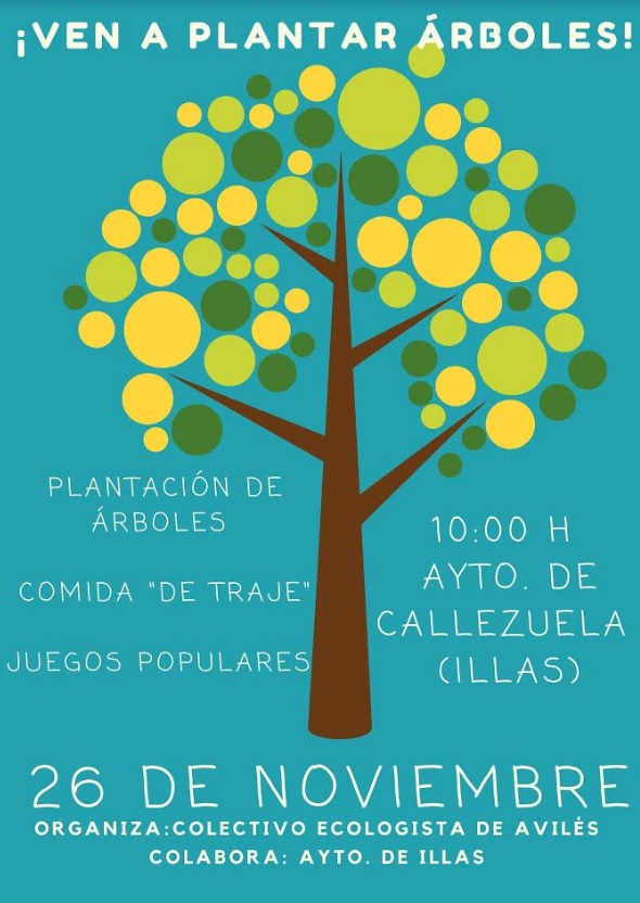 El Colectivo Ecologista de Avilés realizará una plantación popular de árboles