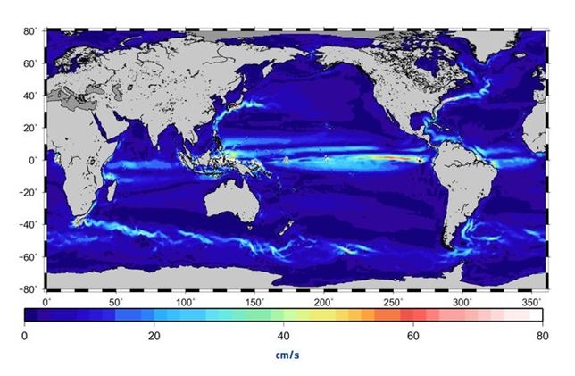 Calculando la velocidad de las corrientes oceánicas