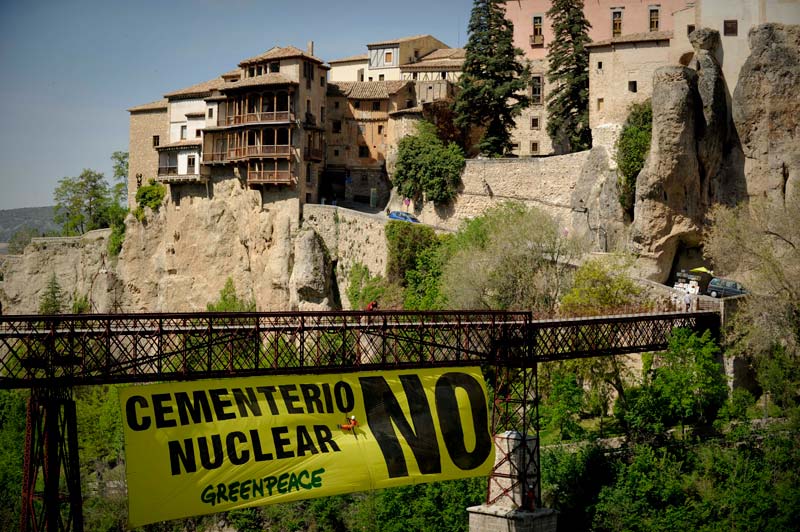 Greenpeace denuncia que Enresa ignora las nuevas recomendaciones de seguridad nuclear en los riesgos del diseño del ATC