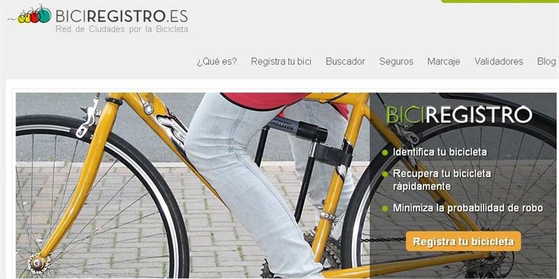 Web biciregistro.es de Aragón introduce mejoras