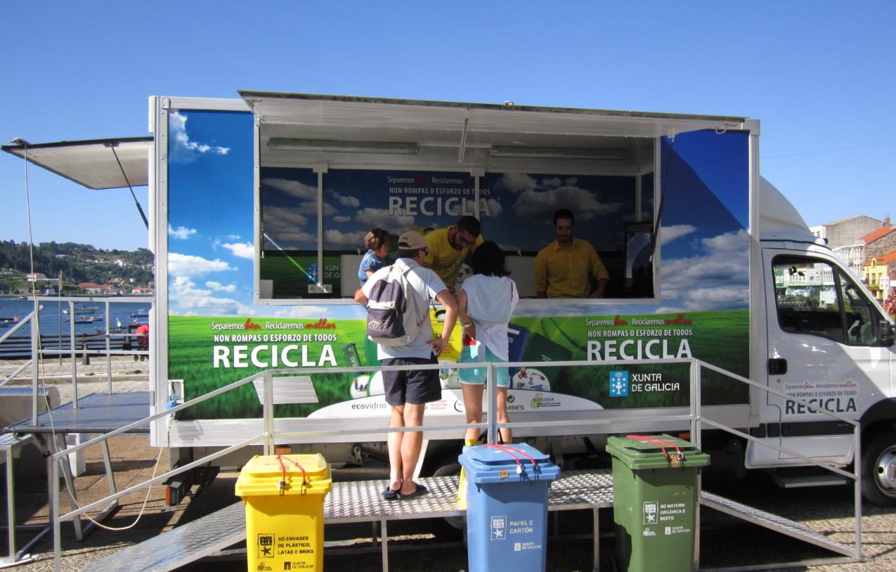 La campaña del reciclaje gallego 2014-2015 recorrió 23 ayuntamientos durante el mes de agosto