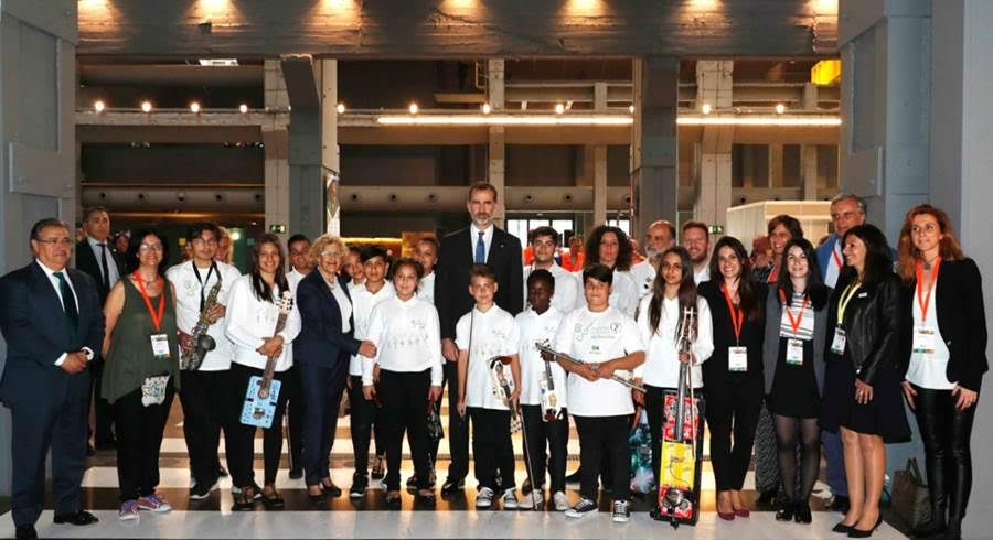 Los niños de ‘La Música del Reciclaje’ participan en la inauguración del  Foro Mundial sobre las Violencias Urbanas y Educación para la Paz