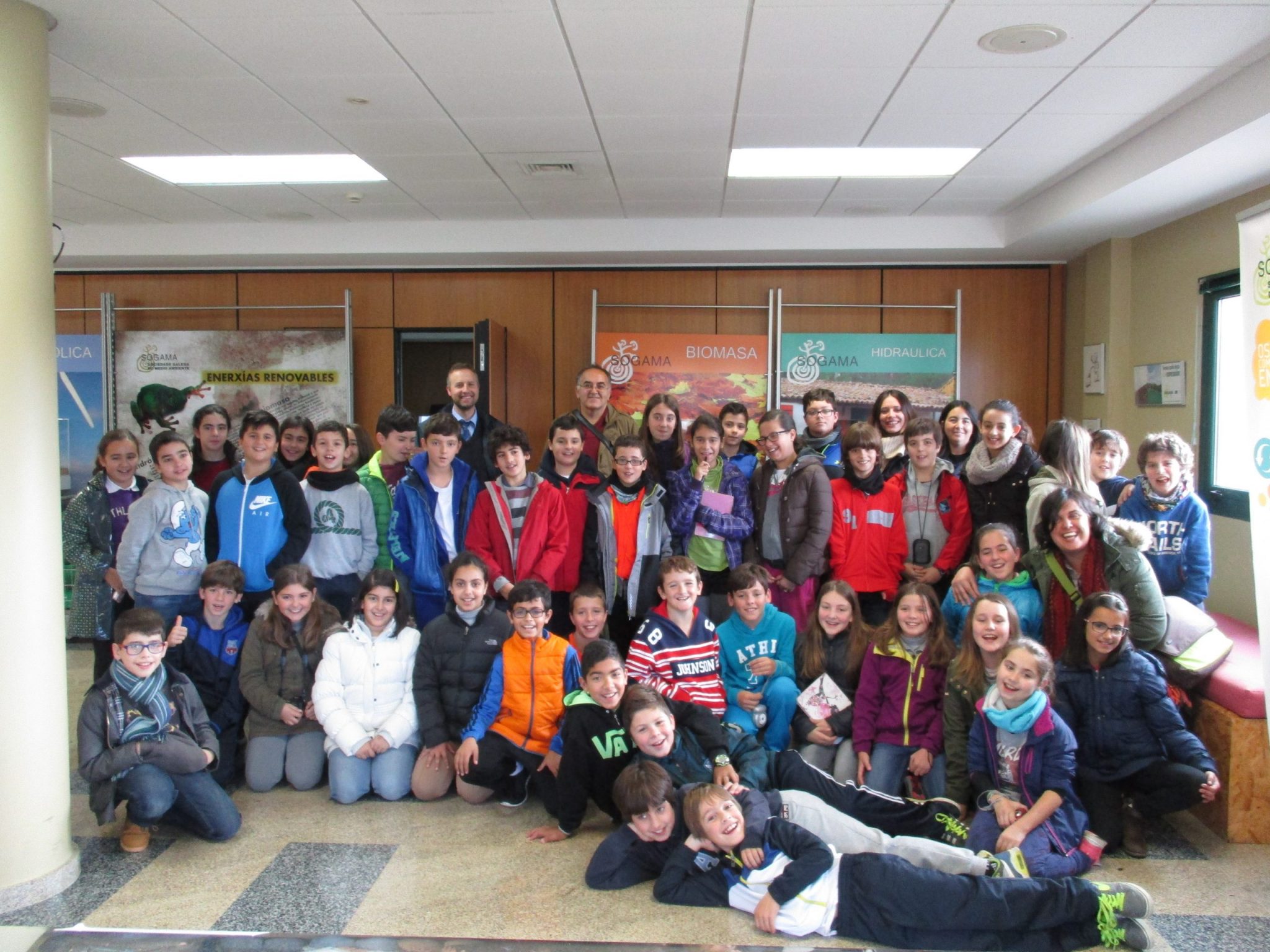 Alumnos del colegio CEIP Plurilingüe Nº1 de Tui