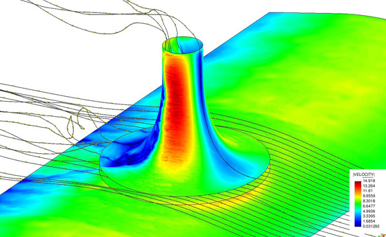 Torre de viento para la generación de energía eléctrica