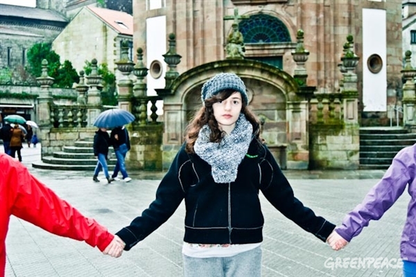 Los #voluntasgp se unen a la cadena por el Ártico