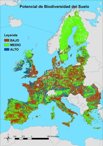 Primer mapa digital europeo sobre la biodiversidad del suelo